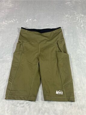 REI CO-OP | Women's Green Swiftland Biker Training Athletic Shorts, Size S